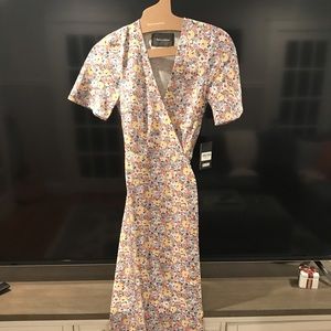 Reformation 🌸 👗 Floral, silk, wrap midi dress XS
